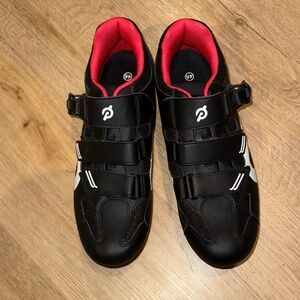 Peloton Black and White Cycling Shoes